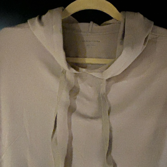 Eileen Fisher creamy khaki organic cotton pullover - Picture 3 of 5